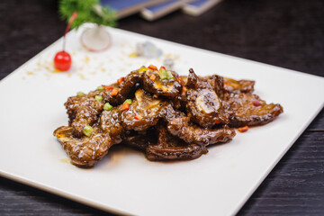Braised beef ribs