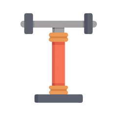 Olympic Lifting Bar Jack Icon. Design of Fitness and Gym Icons.
