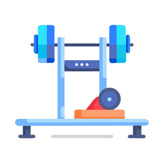  Adjustable Smart Digital Olympic Lifting Icon. Design of Fitness and Gym Icons.