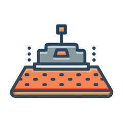  Fitness Adjustable Landmine Base Icon. Design of Fitness and Gym Icons.