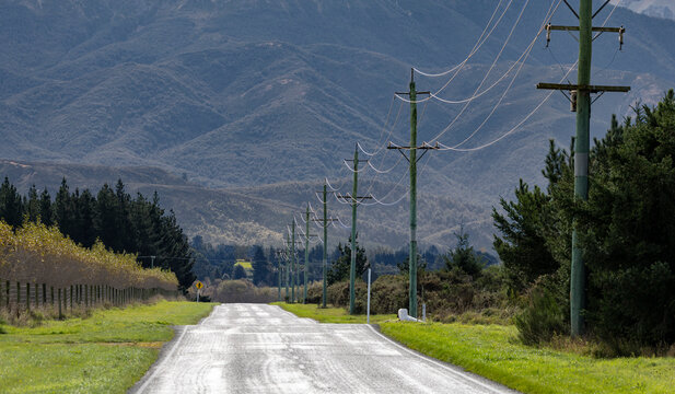 An empty country road