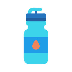  Hydration Bottle Icon for Fitness. Design of Fitness and Gym Icons.