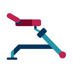  Hyperextension Bench Icon for Fitness. Design of Fitness and Gym Icons.