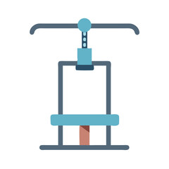  Dynamic Lat Pulldown Machine Icon. Design of Fitness and Gym Icons.