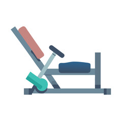  Leg Press Machine Icon. Design of Fitness and Gym Icons.