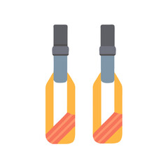  Innovative Lifting Straps Icon. Design of Fitness and Gym Icons.