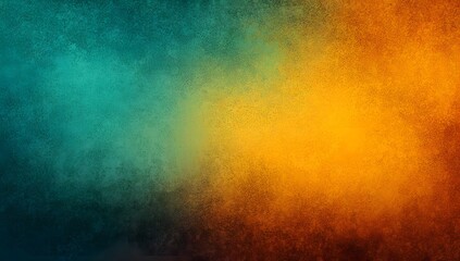 Blurred background with gradient colors, orange and teal hues, grainy texture, vintage style, blurred, grainy noise effect, grain filter effect, grain overlay, grainy background,