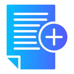 Obraz premium add document icon