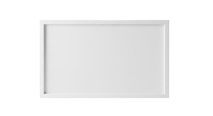 Obraz premium Empty frame, blank canvas isolated PNG with Transparent Background