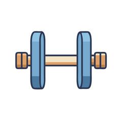  Versatile Multi-Angle Weighted Ab Roller Icon. Design of Fitness and Gym Icons.