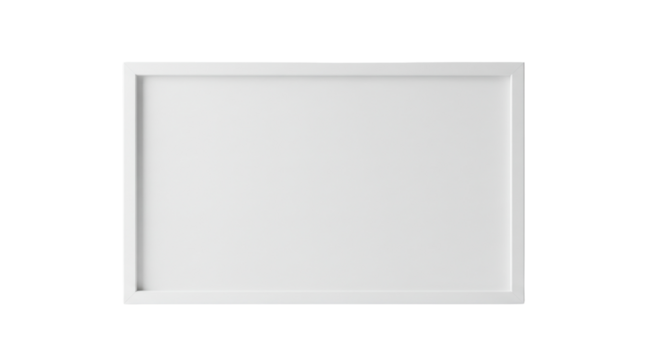 Empty frame, blank canvas isolated PNG with Transparent Background