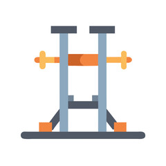  Fitness Multi-Function Olympic Squat Stand Icon. Design of Fitness and Gym Icons.