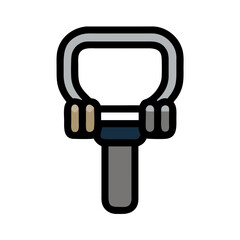  Adjustable Olympic Dumbbell Handle Icon. Design of Fitness and Gym Icons.
