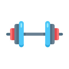  Adjustable Olympic Weightlifting Bar Icon. Design of Fitness and Gym Icons.