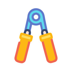  Professional Hand Strengthening Kit for Grip Training. Design of Fitness and Gym Icons.