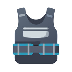  Innovative Heavy Load Sprint Training Vest. Design of Fitness and Gym Icons.