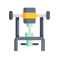  Dynamic Shoulder Press Machine Design. Design of Fitness and Gym Icons.