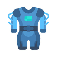  Adjustable Weighted Resistance Suit for Optimal Performance. Design of Fitness and Gym Icons.