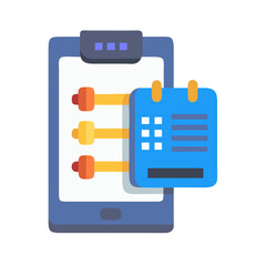  Digital Workout Planner for Effective Training. Design of Fitness and Gym Icons.