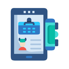  Personalized Multi-Function Digital Workout Icon. Design of Fitness and Gym Icons.