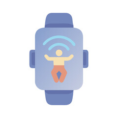  Versatile Wireless Workout Tracker Icon. Design of Fitness and Gym Icons.