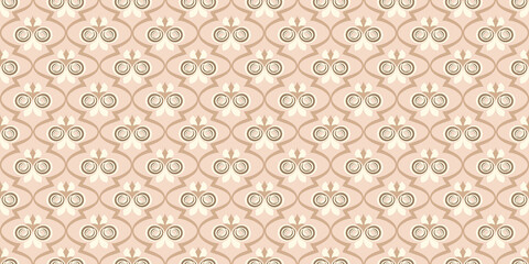 vector seamless pattern with flowers