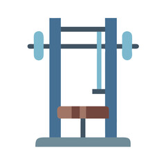  Smith Machine Icon for Strength Training. Design of Fitness and Gym Icons.