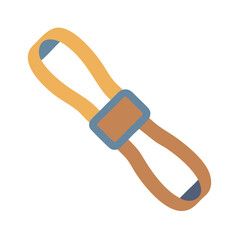 Flexibility Strap Icon for Fitness Stretching. Design of Fitness and Gym Icons.