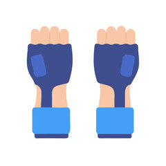  Dynamic Weighted Hand Sleeves Icon for Fitness. Design of Fitness and Gym Icons.