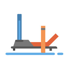  Innovative Weighted Sprint Sled Icon. Design of Fitness and Gym Icons.