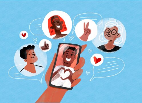 social networking concept