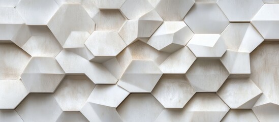 Abstract Geometric Wall Paneling
