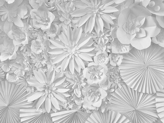 white flower background