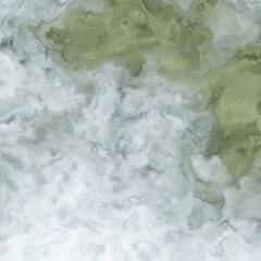 Abstract marble texture. Geen and white stone surface background.
