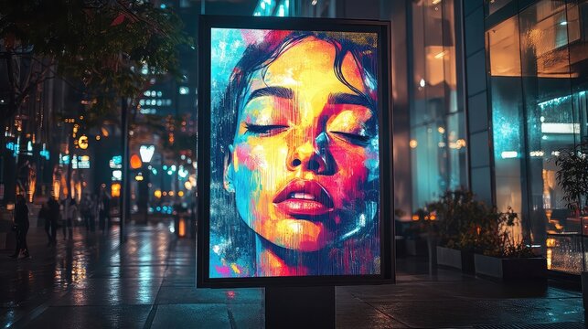 Poster Mockup for Marketing and Promotional Artwork Representing Event Promotion Advertising Design and Visual Campaigns for Concerts Film Releases and Community Events