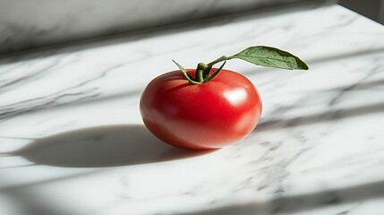 Red Tomato on Marble