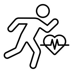 Fight or flight response icon. Vector line icon