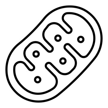 Mitochondria icon. Vector line icon
