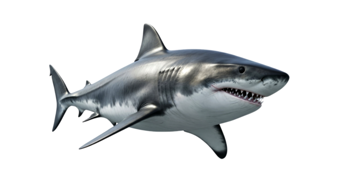 Majestic Great White Shark: Apex Predator of the Ocean Depths