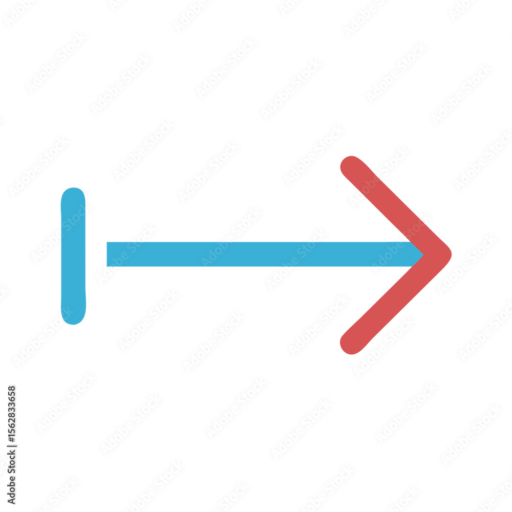 Poster simple forward progress arrow icon on black background