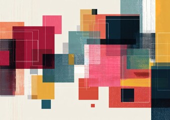 Abstract square shapes background. High quality