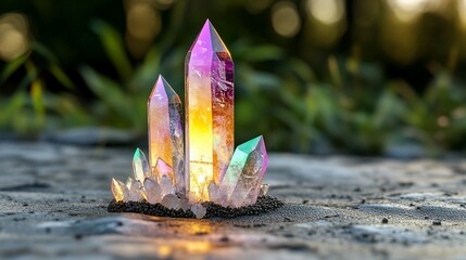 Glowing Crystal Cluster