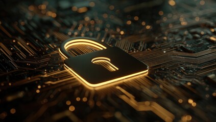 Gold lock on circuit board