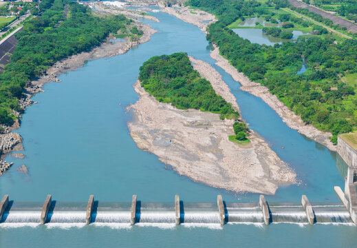 Hydroelectric Dam River Landscape