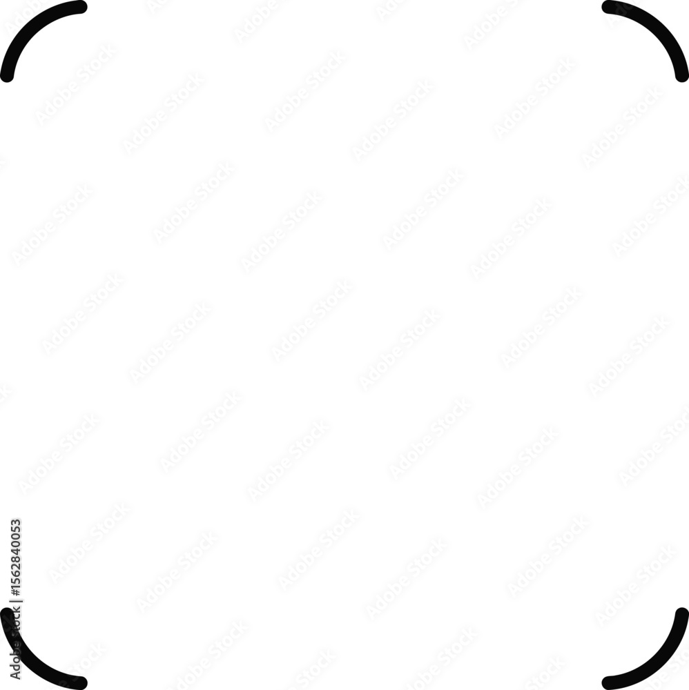 Poster empty white square with a simple black border.