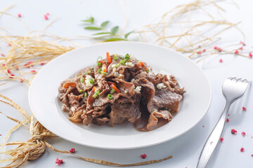 Grilled beef