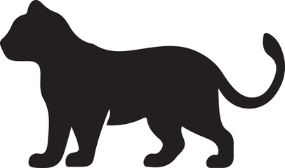 Fototapeta premium Lion Silhouette Vector Design 