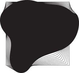 Organic forms with dynamic wave and line design of logo, banner, presentation