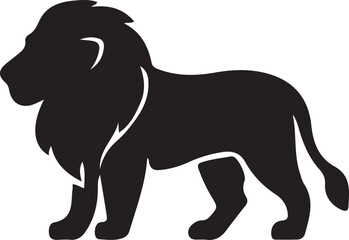 Lion Silhouette Vector Design 
