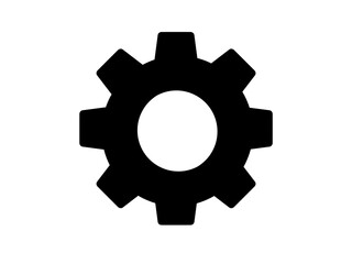 シンプル設定アイコン（黒）